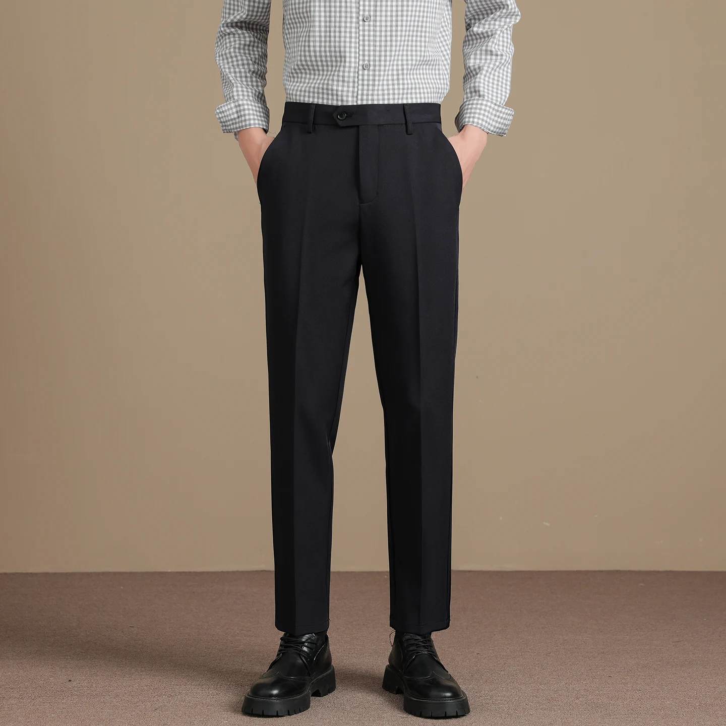 

Autumn and winter trousers slim fit casual small trousers business Korean version suit long trousers men