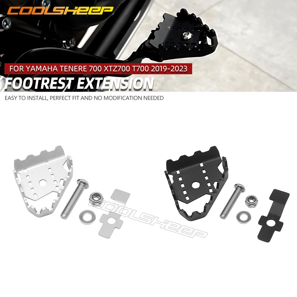 

Tenere700 Footrest Extension For Yamaha Tenere 700 XTZ700 T700 2019-2022 Motorcycle Accessories Rear Foot Brake Lever Peg Pedal