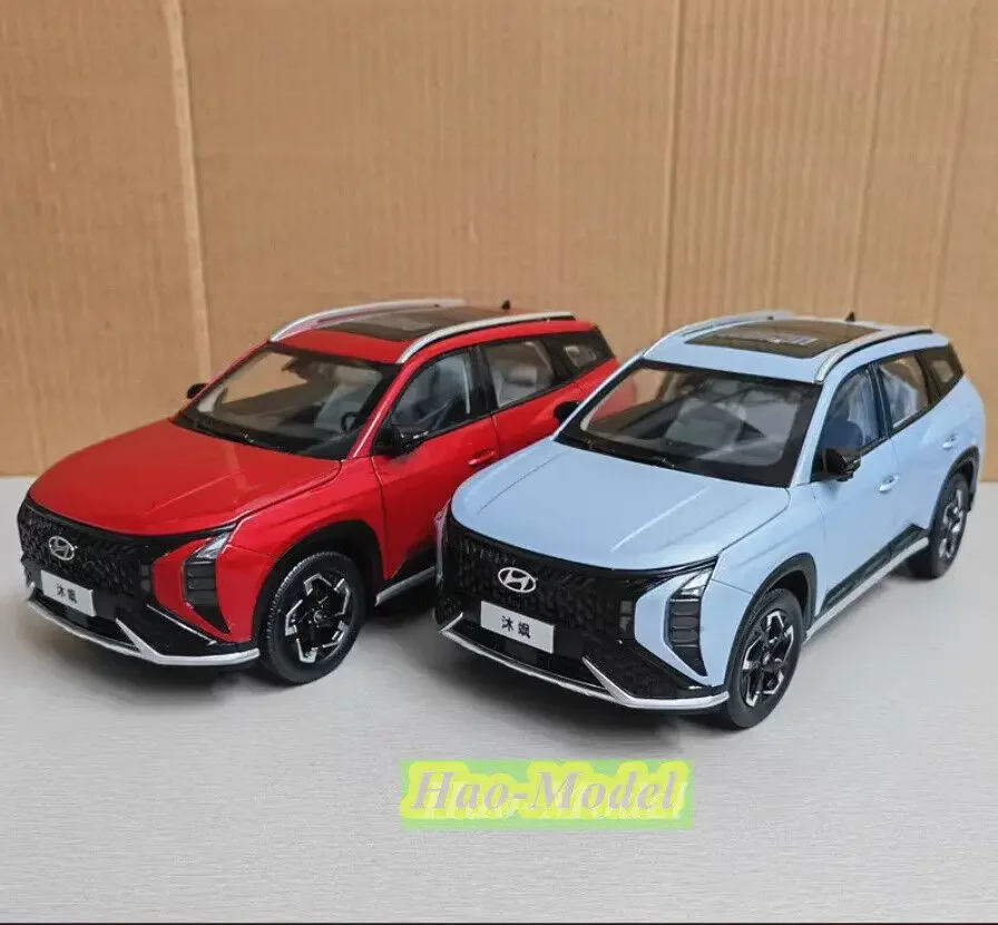 

1:18 для HYUNDAI NU2 MUFASA IX35, литая под давлением модель автомобиля из сплава металла, подарки на день рождения для мальчиков, коллекция украшений для хобби, синий/красный