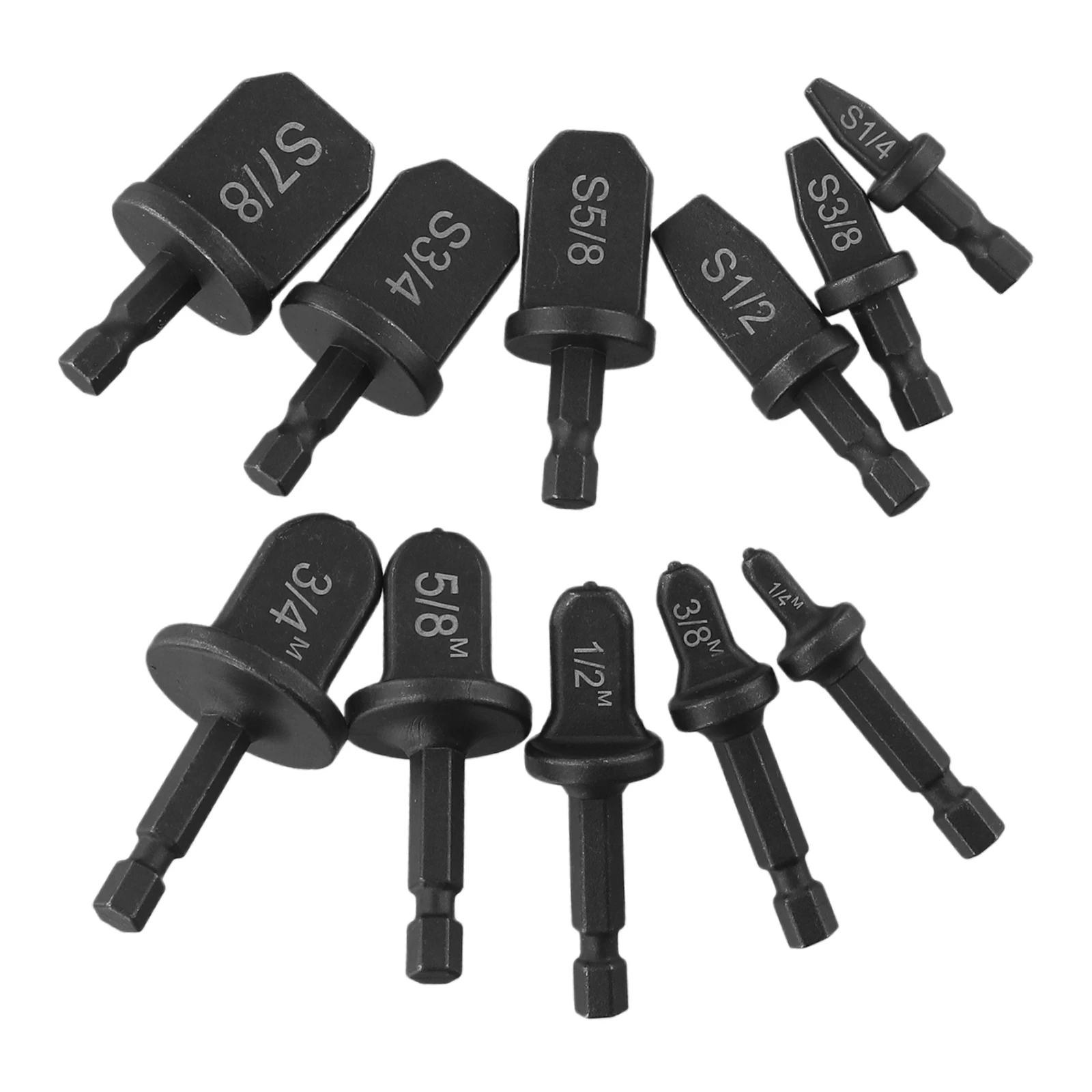 

11pcs Air Conditioner Copper Tube Expander Swaging Tool Drill Bit Flaring Tool For Hard Soft Copper Standardized Power Tools