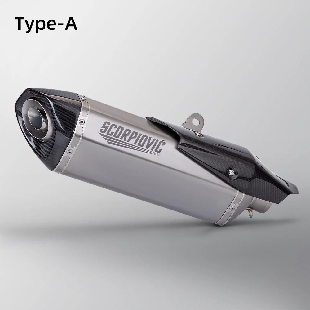 Compatibile con l'aggiornamento del sistema di scarico XADV750, sistema di scarico completo X-ADV750 di tipo split con sezione posteriore in fibra di carbonio (2017–2020)