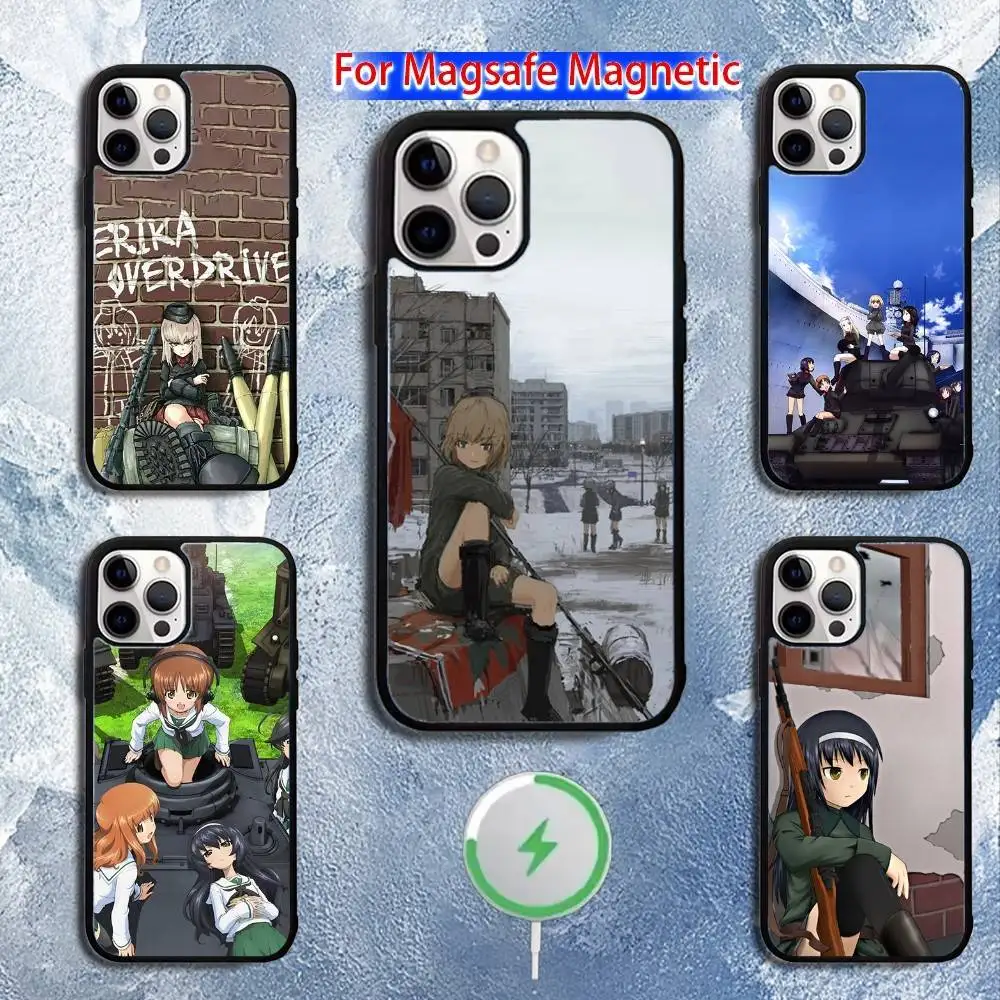 

Чехол для телефона G-GIRLS и P-PANZER для iPhone 16,15,14,13,12,11, Pro, Max, Plus, Mini, Magsafe, Магнитный чехол для беспроводной зарядки