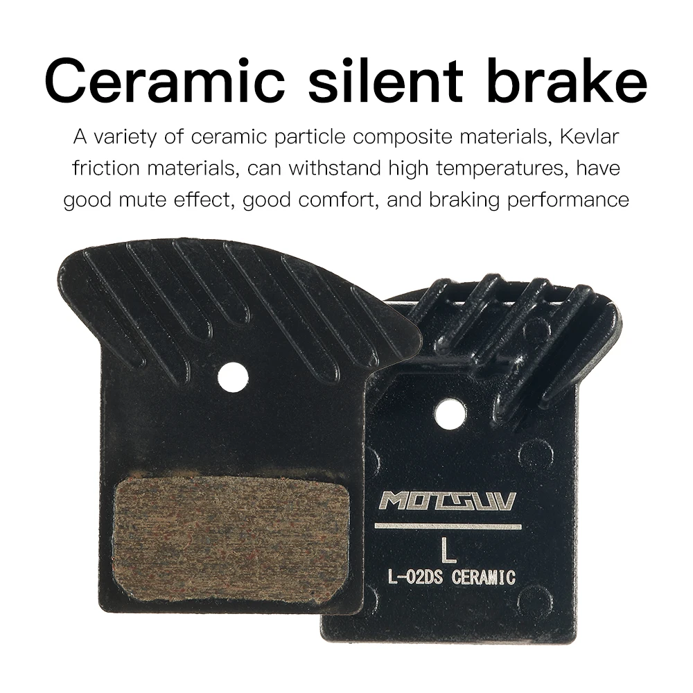 MOTSUV MTB Heat Dissipation Brake Pad Bike Ceramics Metal For Cooling J02A J03A XT SLX M785 M8000 M9000 Hydraulic Oil Brake Pads