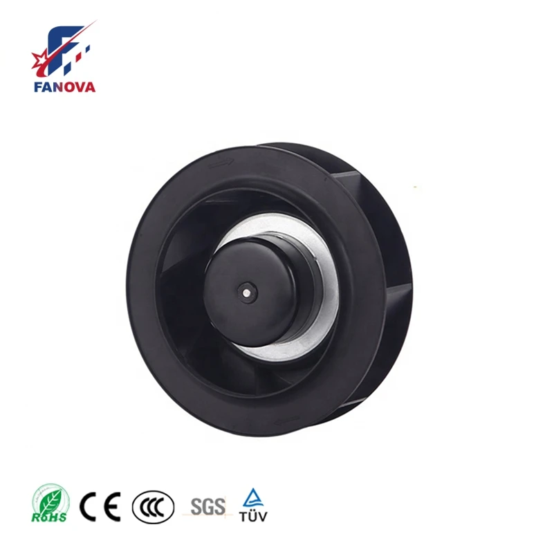

FANOVA OEM Customized Support EC 230V 250mm High Pressure Fan Cooling Ventilation Industrial Backward Centrifugal Radial Fan