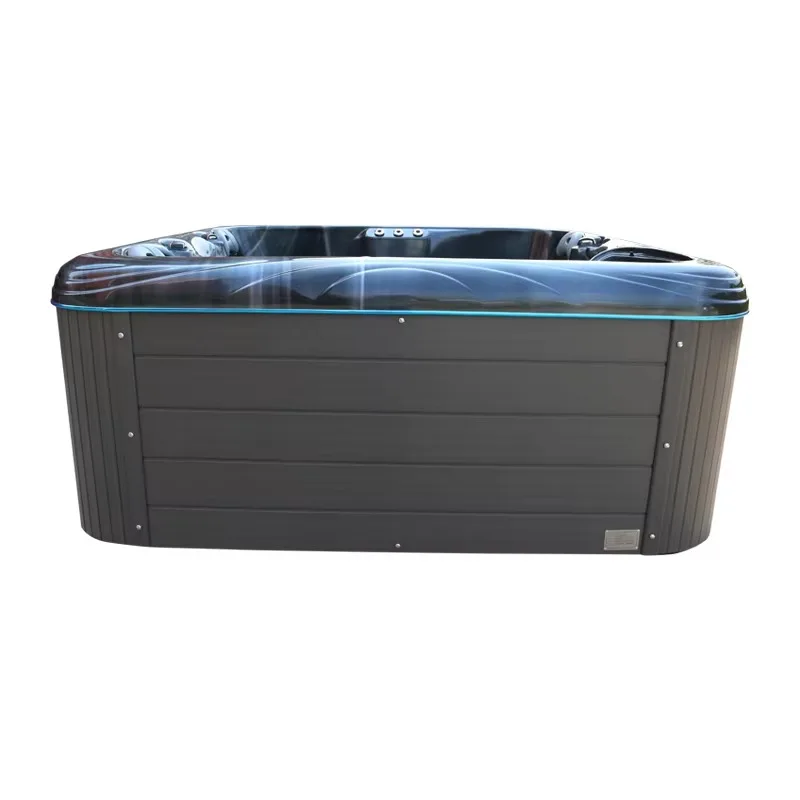 Modern White Acrylic Spa Bath 4 Person Control European Style