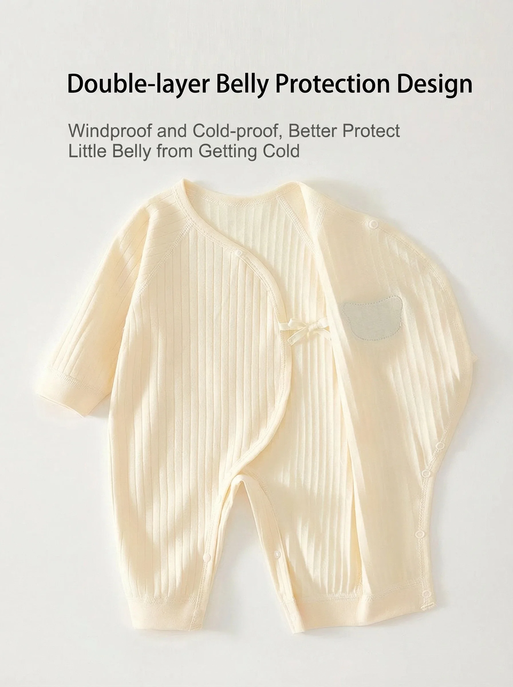 Four Seasons Newborn Baby Boy Girl Romper 100% Pure Cotton Soft Cartoon Bear Bodysuit with Hat