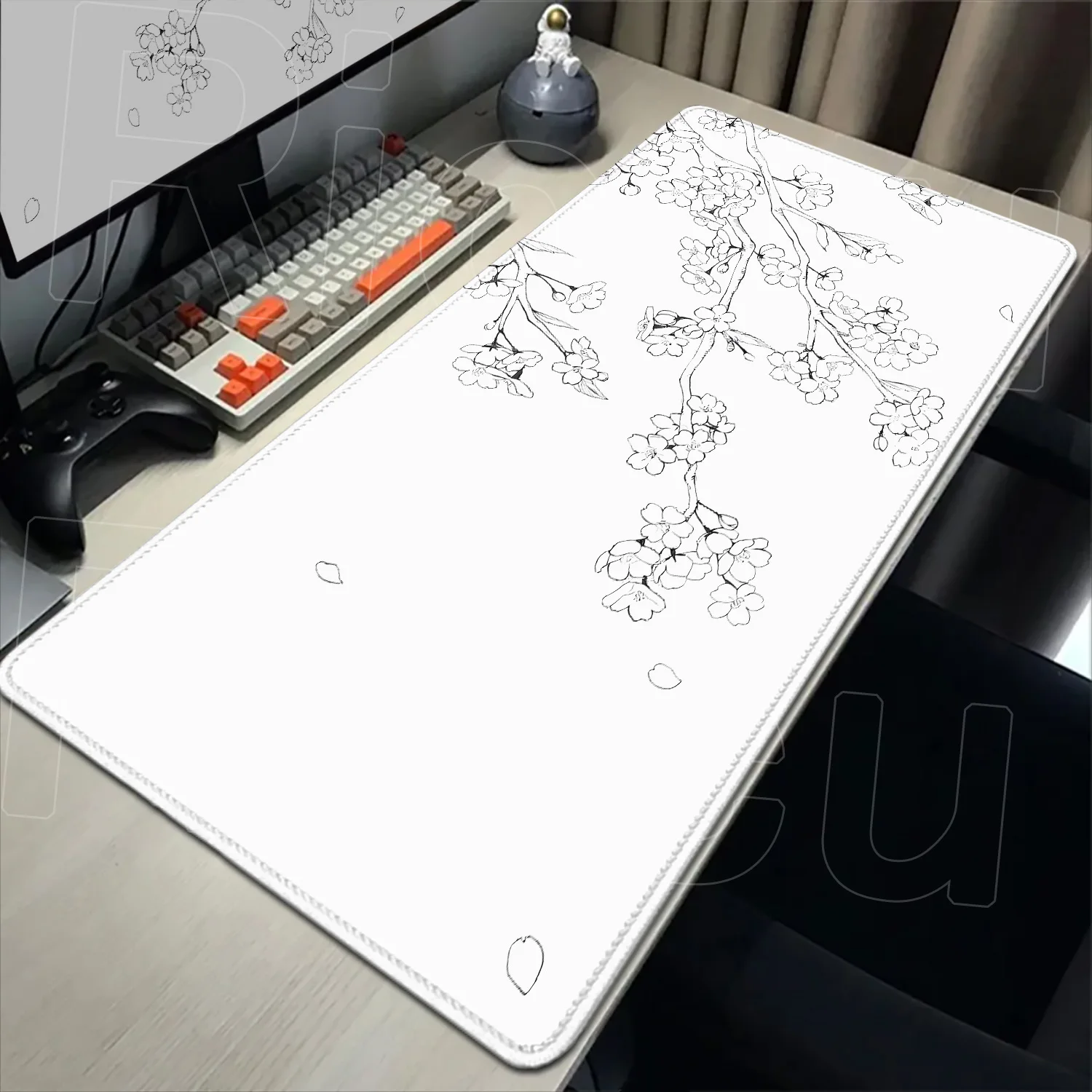 Cute Anime Mouse Pad Japanese Style Cherry Blossom Larger Flower Xxl Gaming Laptop Computer Desk Mats Accessories Office Carpets
