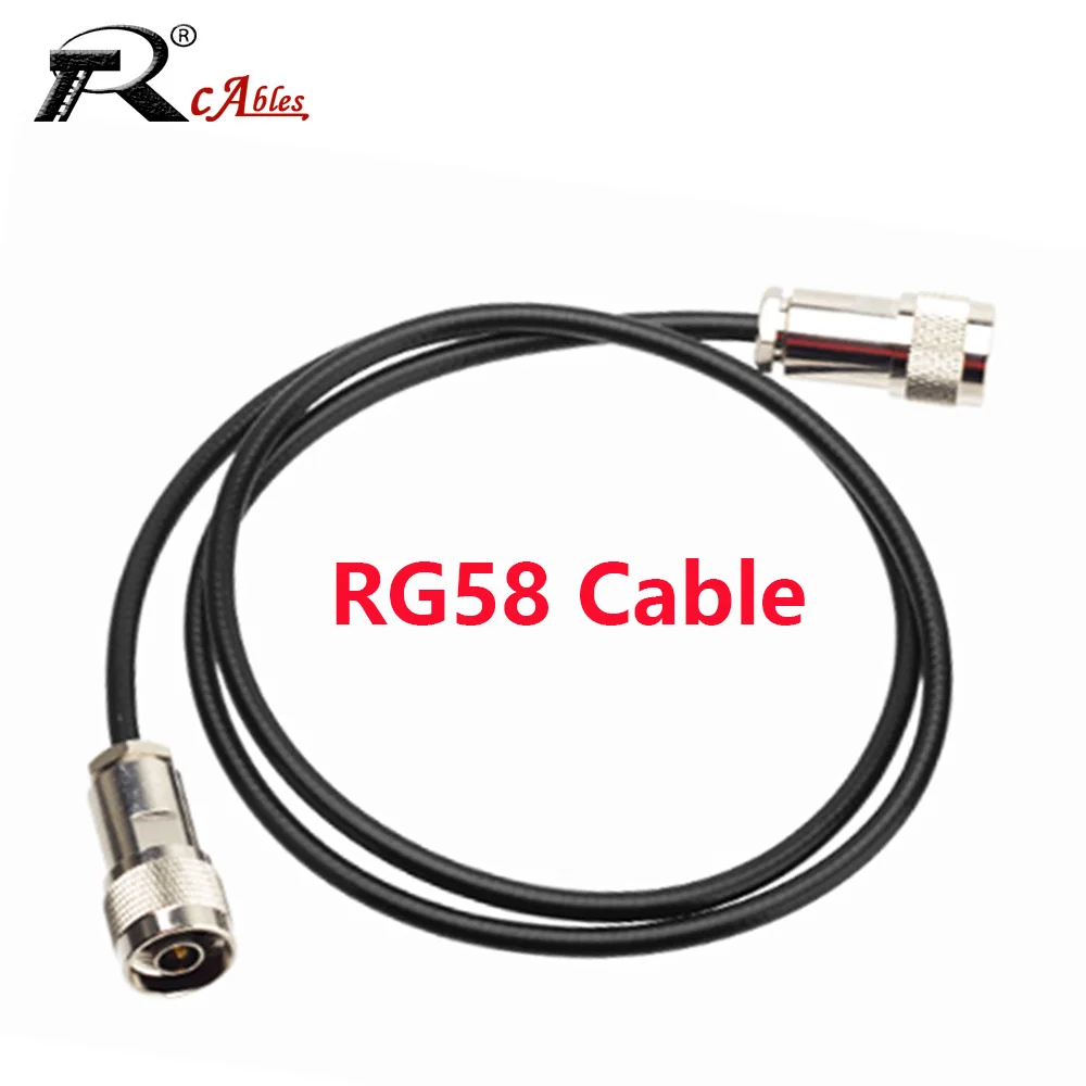 L16 N Male to N Female RF Coaxial Connector Assembly RG58 Base Station Radio Feeder Extension Jumper Pigtail Cable Mounting Type