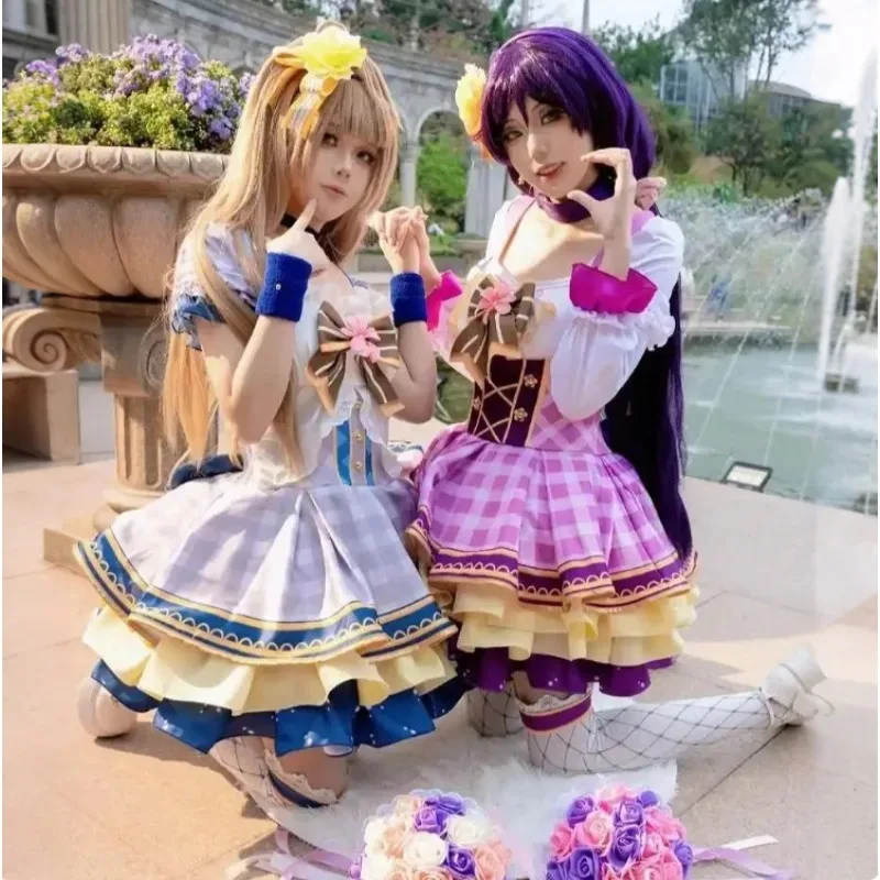 أنيمي الحب لايف زهرة باقة تأثيري حلي يازاوا نيكو نوزومي توجو إيلي رين لوليتا فستان عرض مسرحي الفتيات موحدة مجموعة كاملة