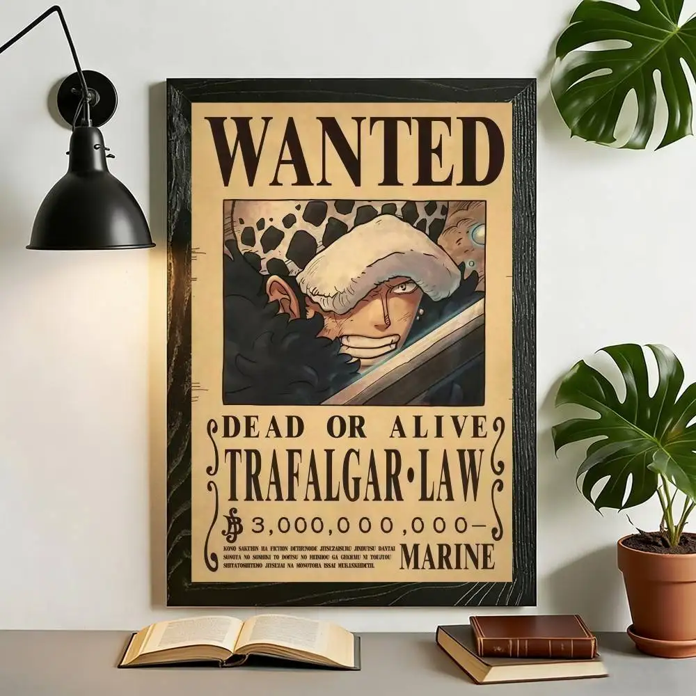 Anime One Piece Wanted-Poster Leinwanddruck Wandkunst Luffy Sanji Chopper Robin Franky Druck für Fan-Zimmer-Dekoration – Detail 13