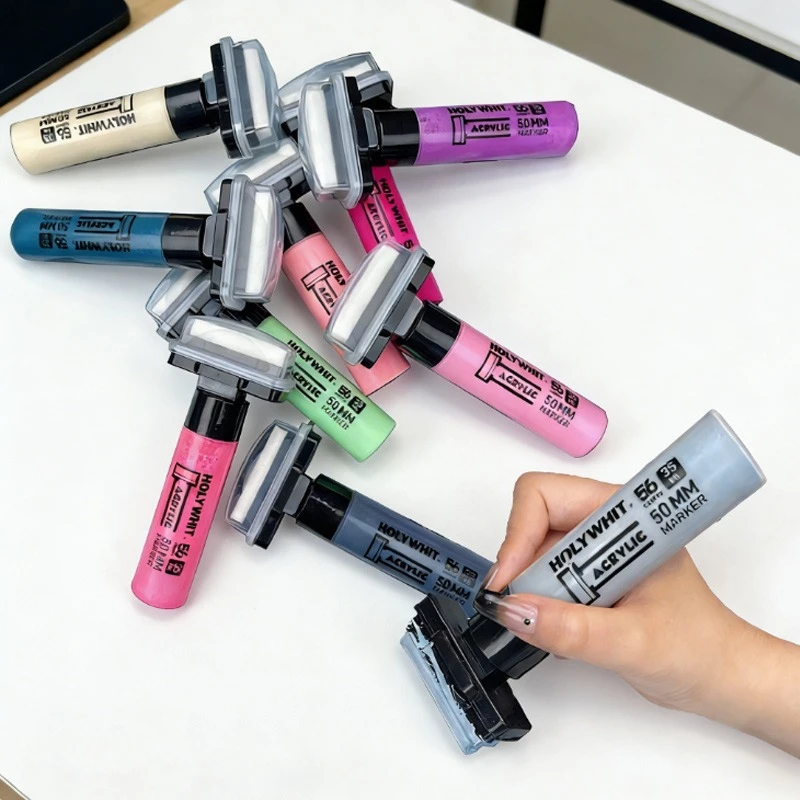 

Маркер акриловый 35 мл, 50 мм, быстросохнущий, водостойкий, для POP-рекламы, дизайна, уличного искусства, оформления сцен, DIY-творчества