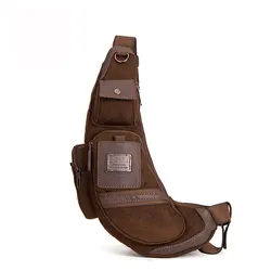 Bolso de pecho de lona para hombre, bandolera de hombro informal, bolso triangular portátil para ciclismo al aire libre a la moda