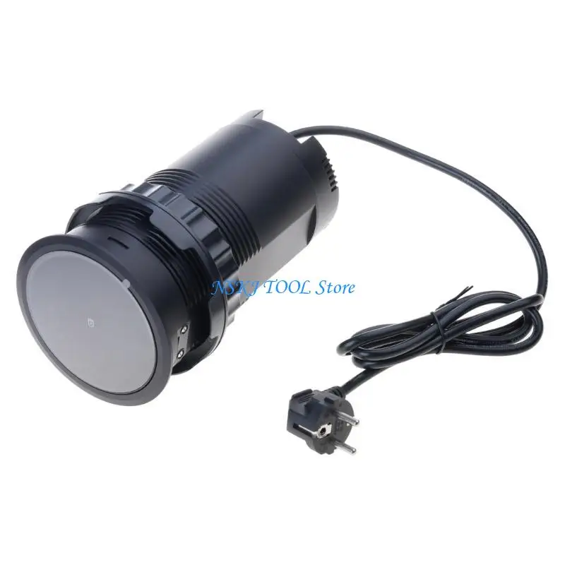 L8RC Electric Lifting Socket Universals Power Outlet Concealed Tabletops Retractable Outlet Kitchen Table Power Socket