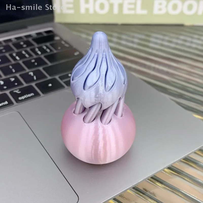 3D-geprint kalebas draaiend speelgoed verlicht stress en angst activiteit uitrusting bal flexibel fidget speelgoed vingertop spinner voor kinderen volwassenen