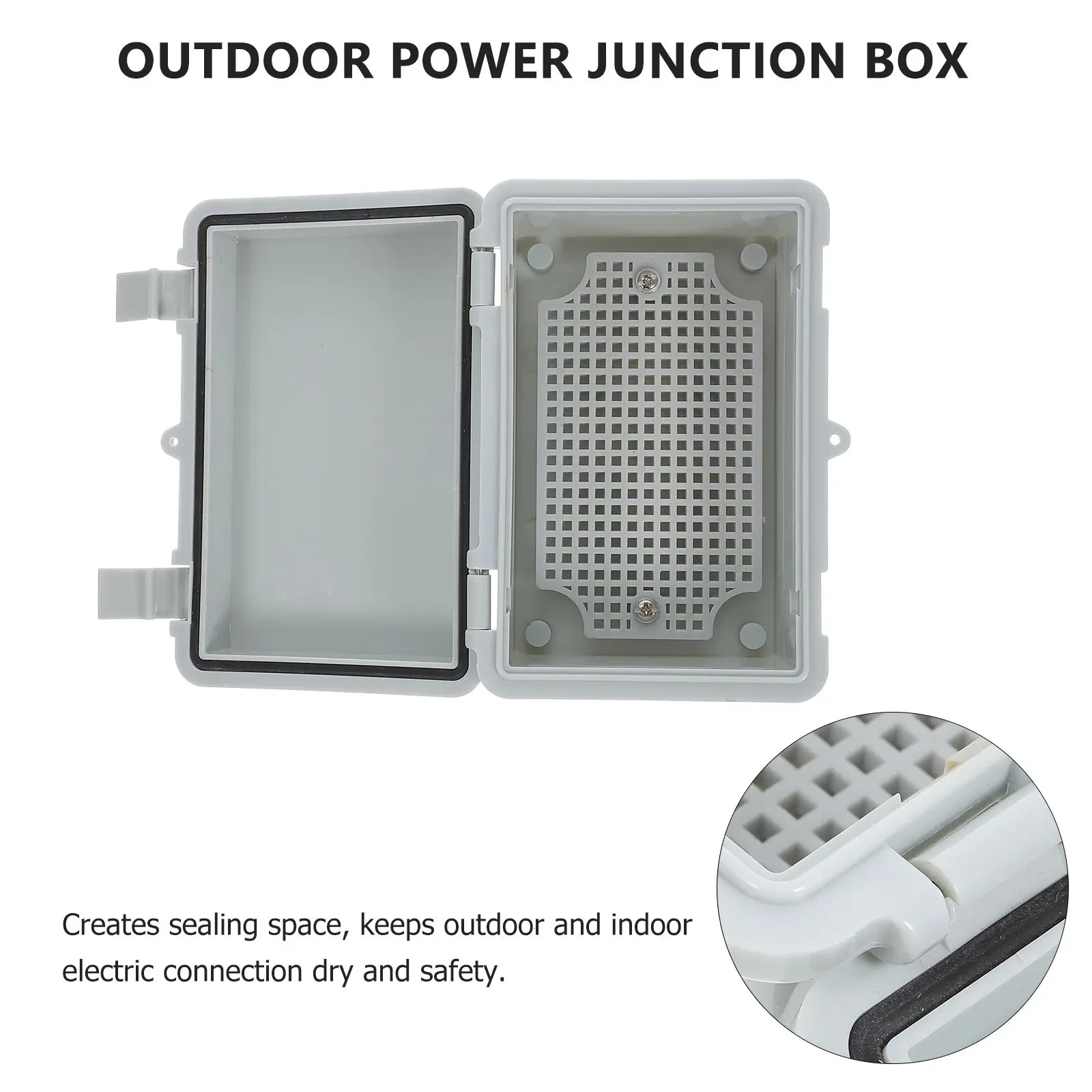 Cable Connectors Waterproof Cordless Plastic Electrical Enclosure White Outdoor Sockets Boxes