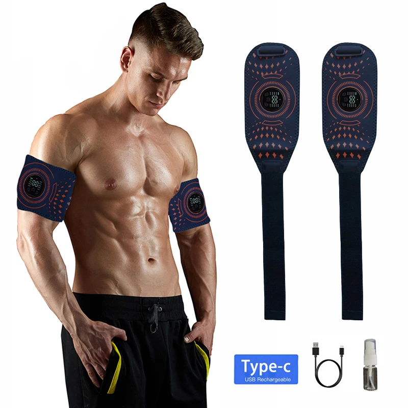 

EMS Muscle Toner Тренажер для рук Стимулятор мышц Тонизирующий пояс Массажер для рук, бедер и ног Тренажер для домашнего спортзала Тренажер для фитнеса