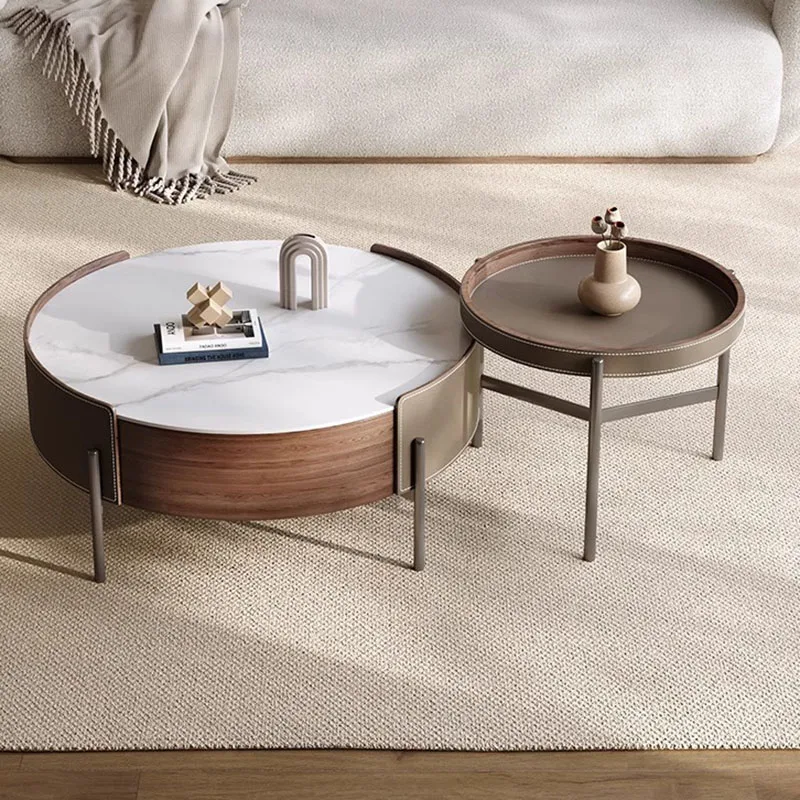 

Bedroom Center Coffee Tables Neat Wooden Modern Vanity Round Coffee Tables Nordic Tavolino Da Salotto Living Room Furniture