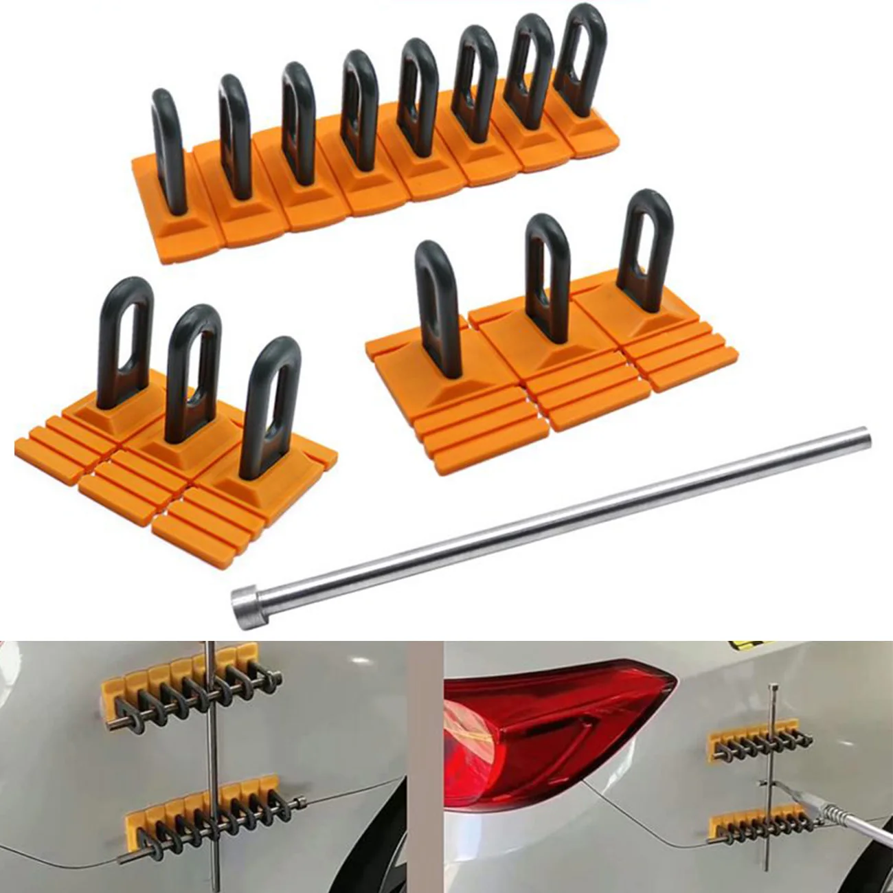 

Car Paintless Dent Repair Puller Tools Handle Lifter Glue Tabs Powerful Body Repair Dent Remover Tool Kit for Auto Dent Repair