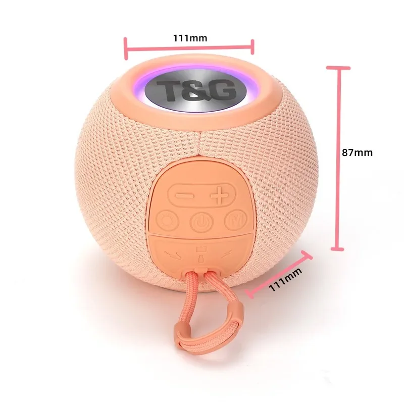 Bluetooth Speaker Portable TWS Wireless Bass Loudspeaker LED Outdoor Fun Camping Riding Music Player Support BT AUX FM TF