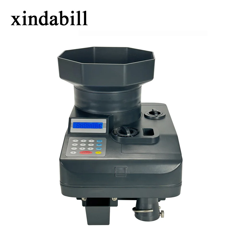 High Speed Electronic Automatic Coin Counter Sorter for Multi Coins Counting Machine with LED Display