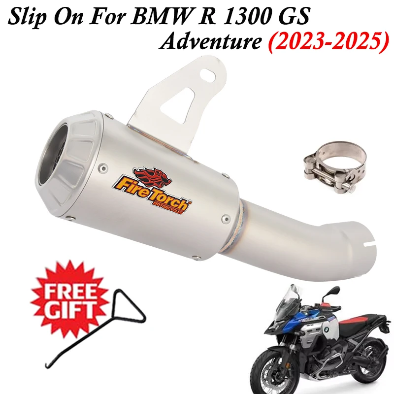 

Slip On For BMW R 1300 GS Adventure R1300GS ADV 2023 - 2025 Motorcycle Exhaust System Mid Link Pipe Escape Muffler No DB Killer