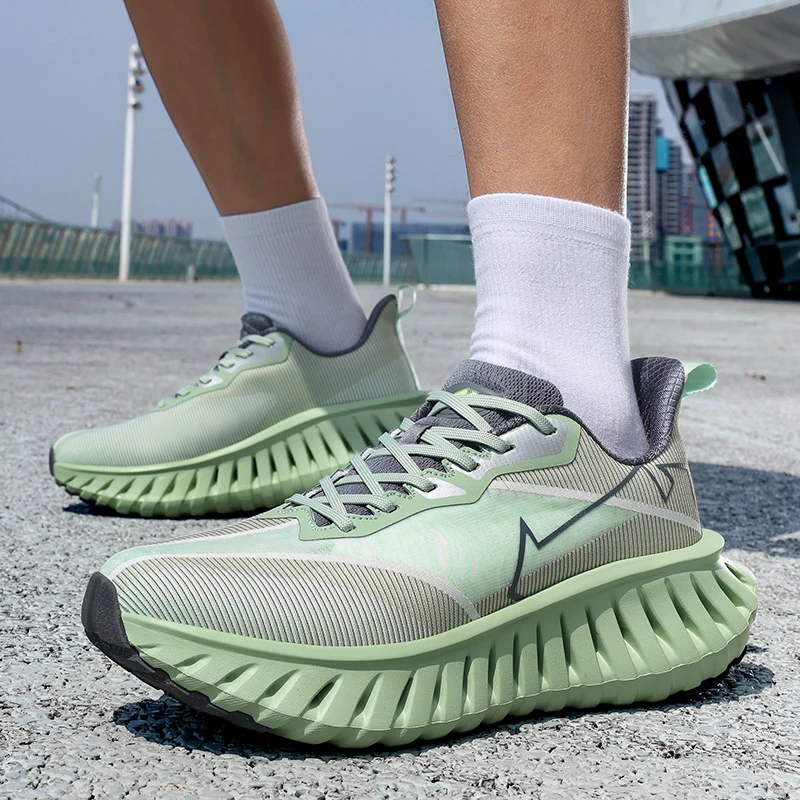 

Мужские спортивные кроссовки из углеродистой пластины на воздушной подушке, дышащие легкие женские удобные спортивные уличные кроссовки