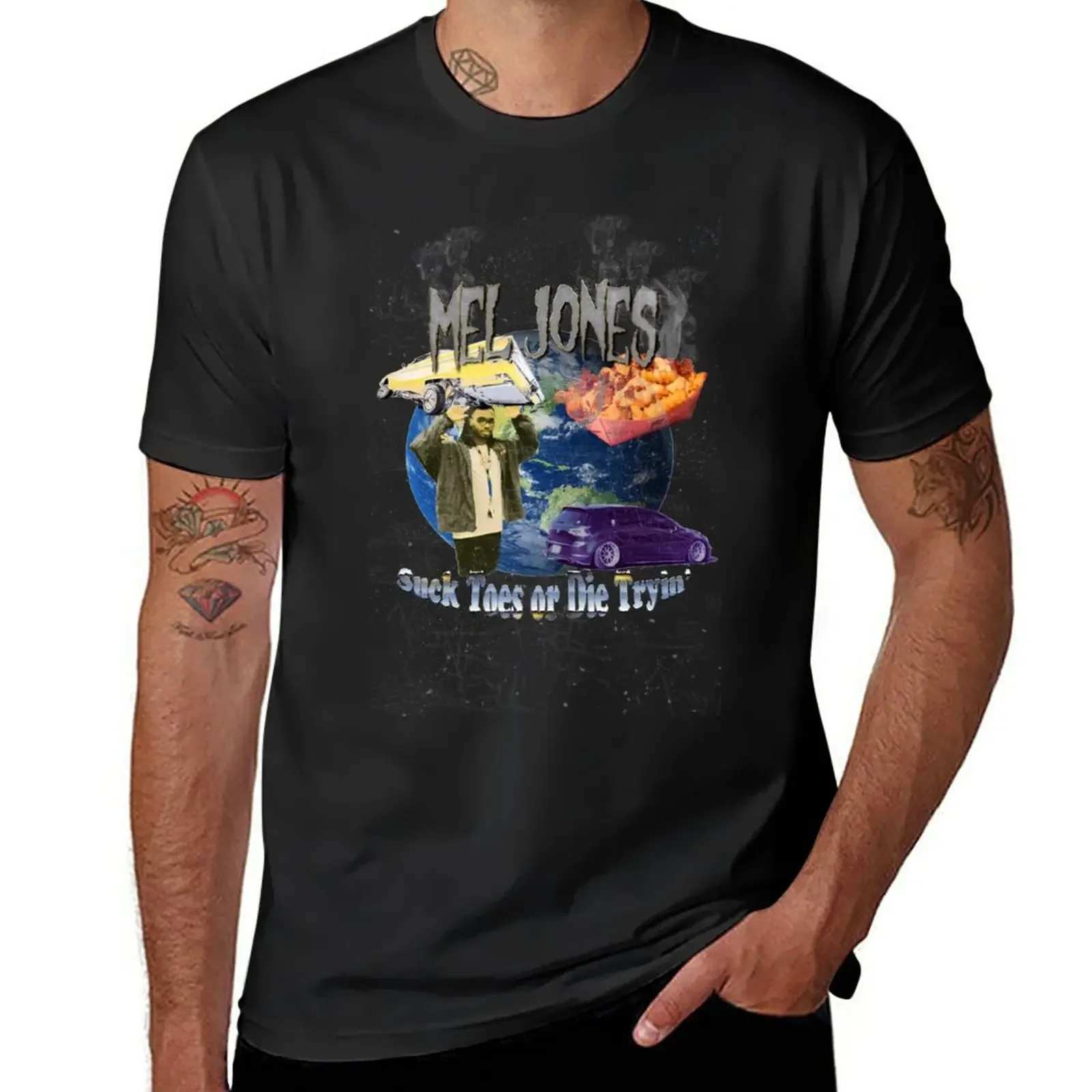 MJONES Bootleg T-Shirt Blouse sweat mens tall t shirts