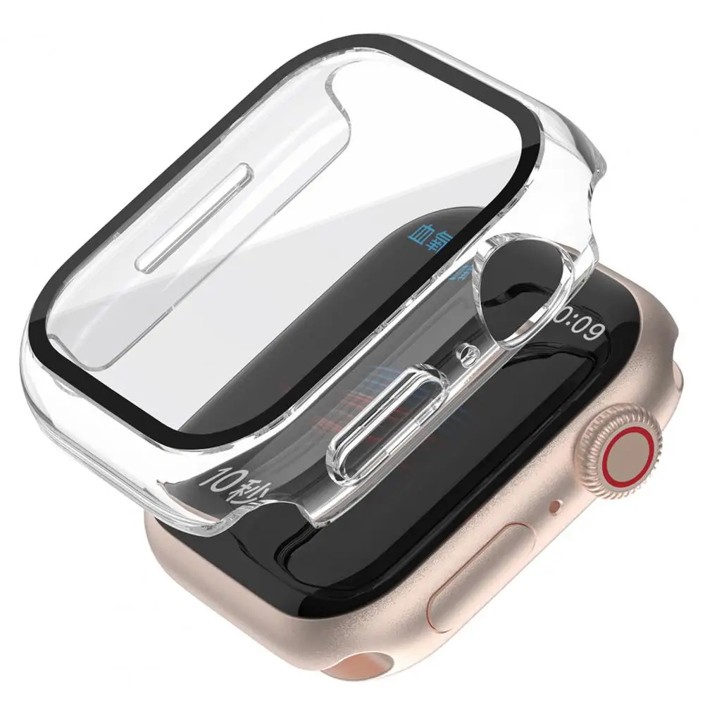 38/40/41mm 42/44/45mm Bumper Protective Case for Apple Watch Series 8 Soft TPU Transparent Watch Protective Case