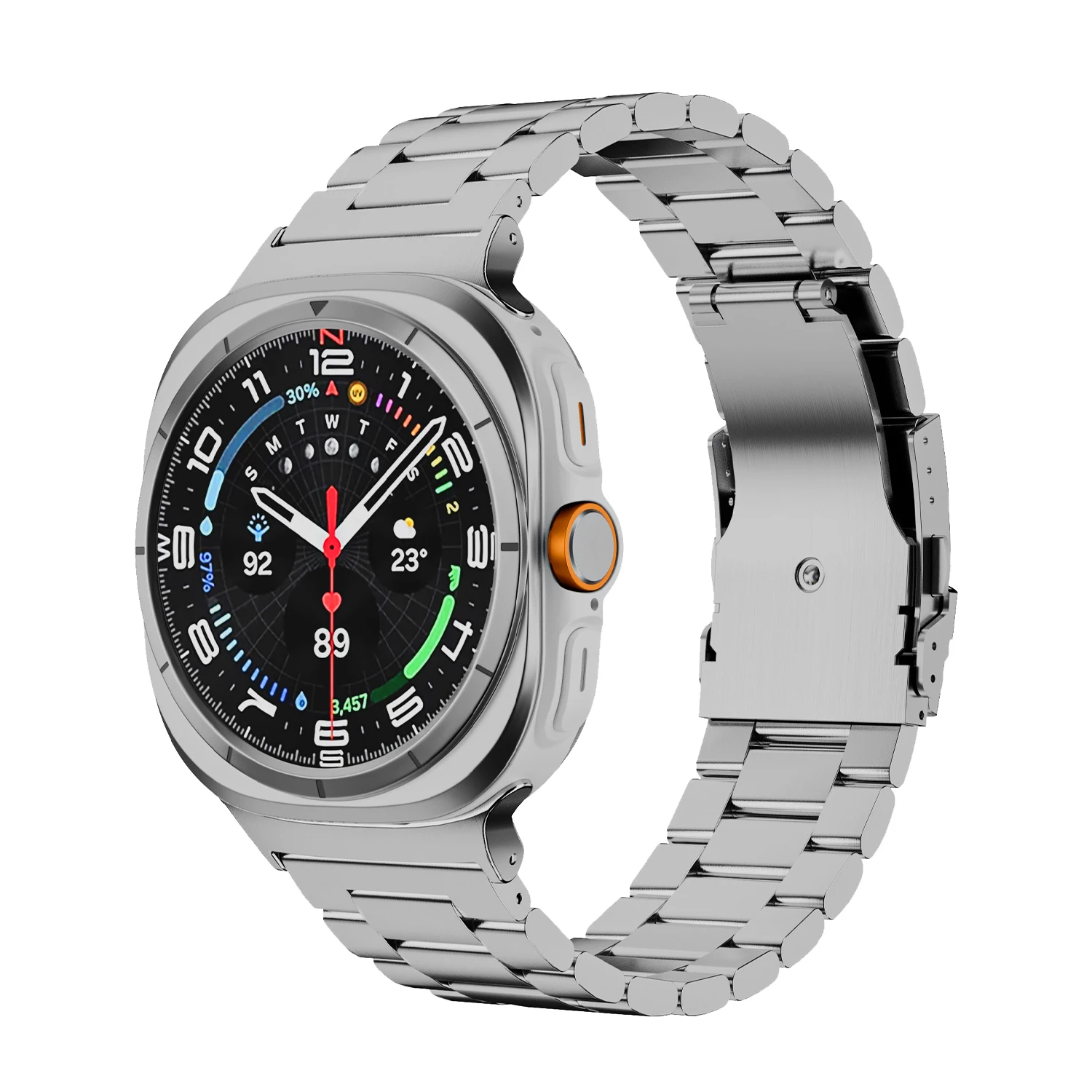 Metallarmband für Samsung Galaxy Watch Ultra2 2026 2025 Luxus Herrenarmband Edelstahlarmband für Samsung Galaxy Ultra 47mm. – Detail 28