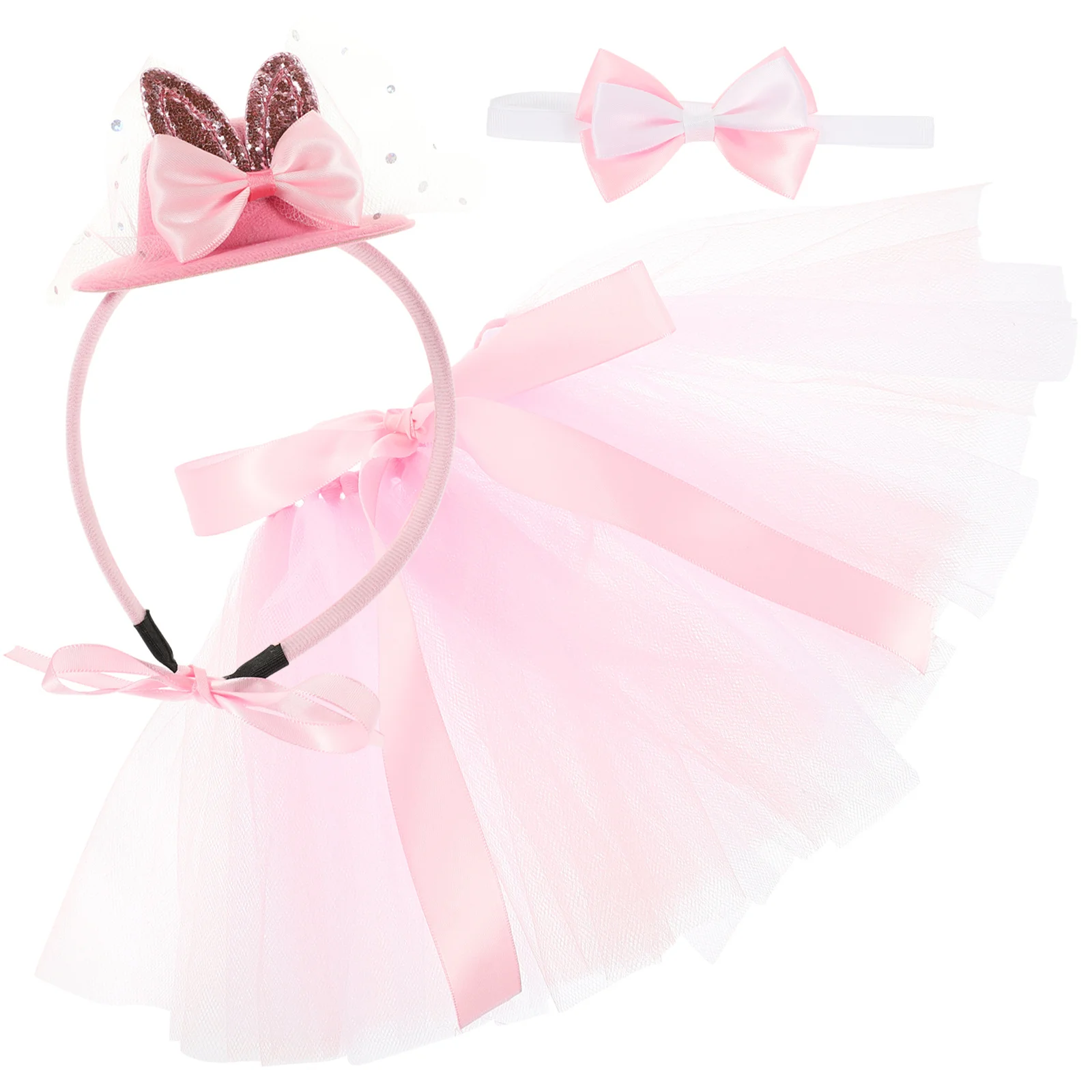 

1Set Pet Cosplay Clothing Easter Party Dress Soft Breathable Dog Costume Bowtie Hairband Small Dog Outfit Cute Pet Apparel