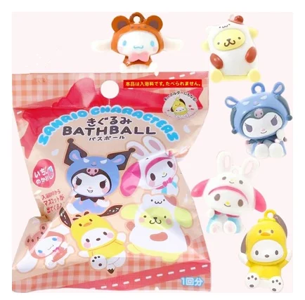 Boule de bain Sanurgente pour enfants, jouet en peluche, figurines d'anime, beurre, Cinnamoroll, Mymelody, Kuromi, amusant dans l'eau, Japon, filles