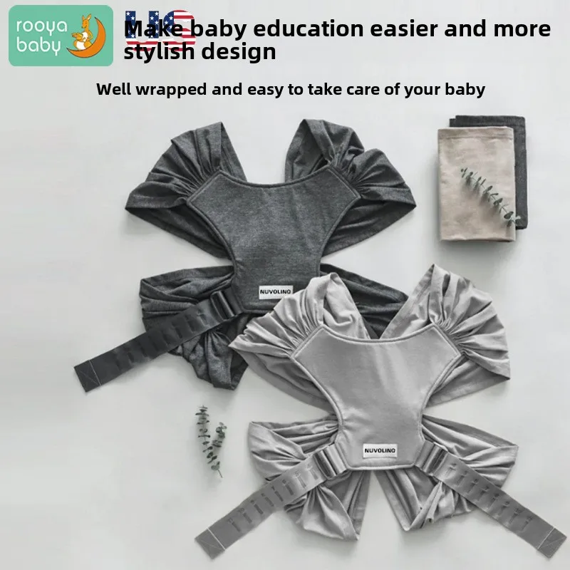 

Adjustable X-Shape Soft Ergonomic Baby Wrap Breathable Hug Towels Portable Hip Seat Foldable Front Hugging Style Travel Carrier