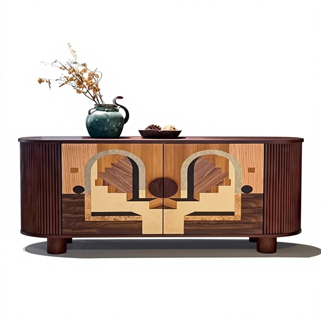 

wr-French Retro Solid Wood Entryway Cabinet Creative Squirrel Storage Cabinet Vintage Style Parquet Sideboard Designer Edition!