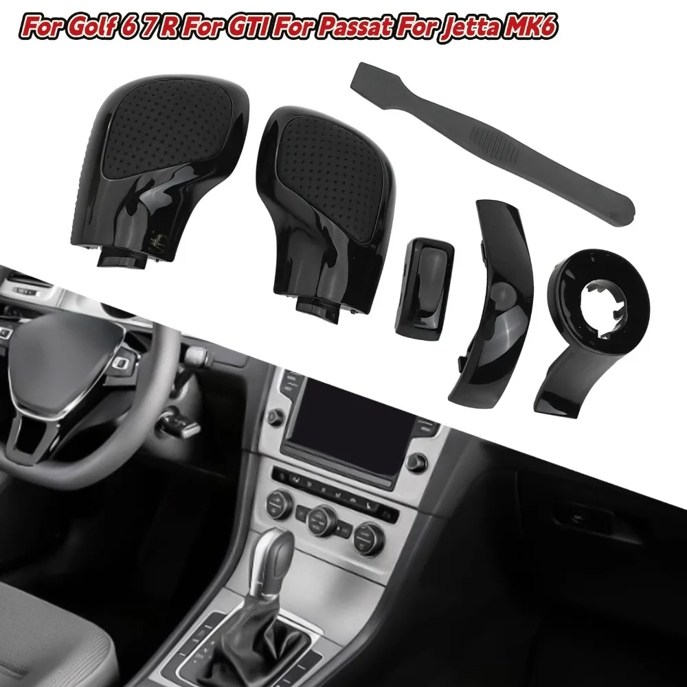 

Gear Shift Knob Side Cover For Golf 6 7 R For GTI For Passat B7 B8 CC R20 For Jetta MK6 for GLI Replacement Car Interior Parts