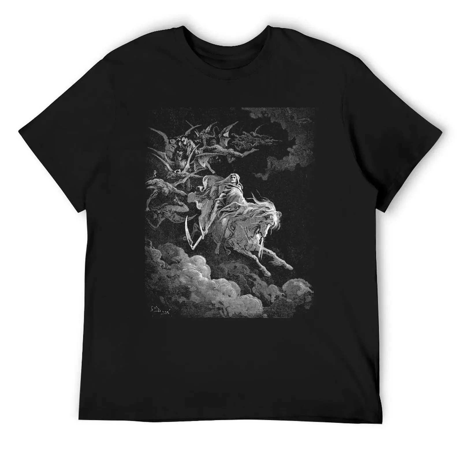 

Gustave Dore Death On A Pale Horse T-Shirt man t shirt custom t shirt graphic t shirt vintage plus sizes mens champion shirts