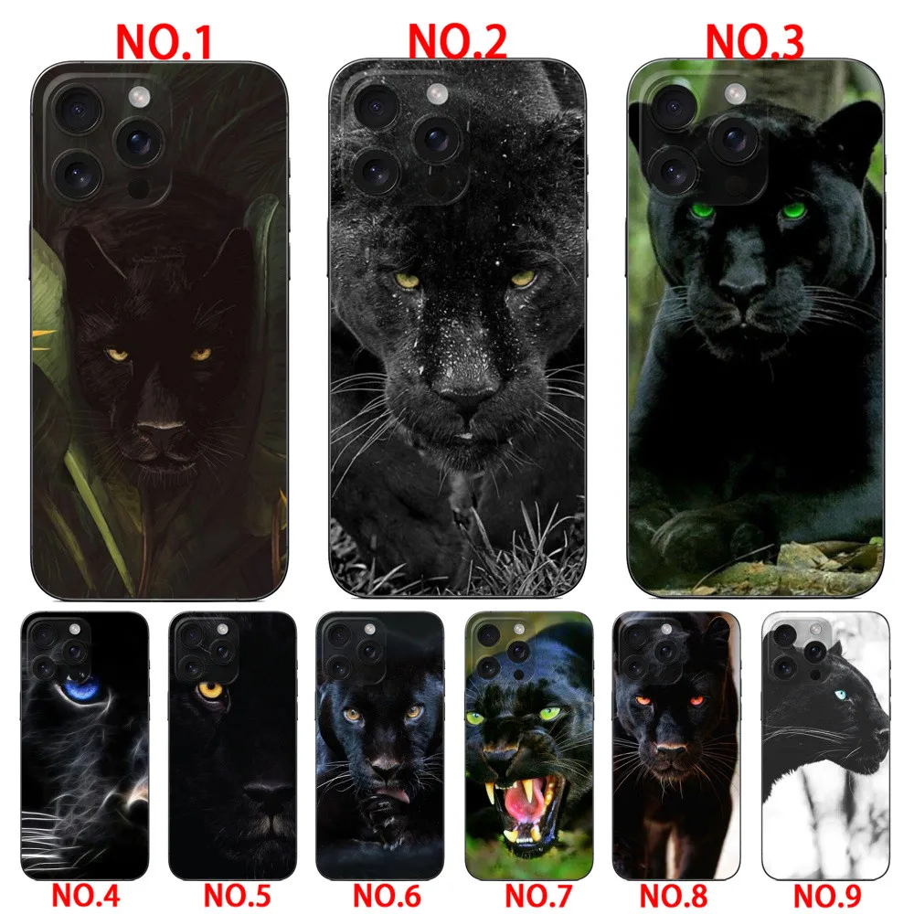 Animal Panther soft case  for iPhone 6 6 Plus 7 8 SE 2020 SE 2022 7 Plus 8 Plus X XS XR