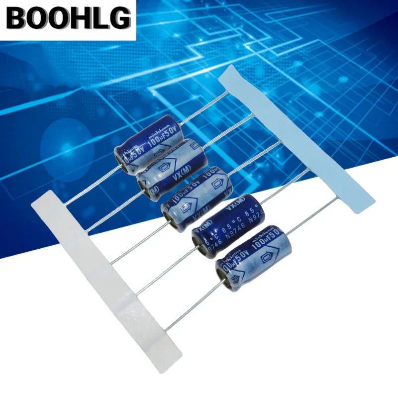 

5PCS Original imported axial horizontal electrolytic capacitor 50V100UF 8X16 Panasonic blue gown 8*16