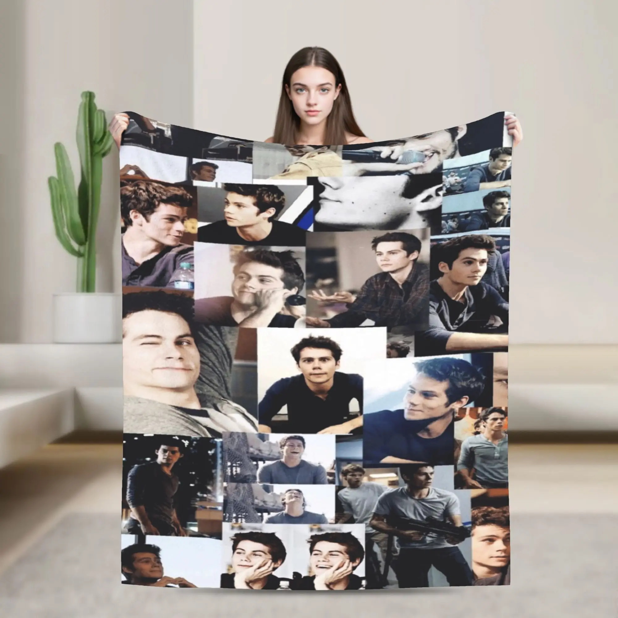 Dylan O'Brien Blanket Stiles Fuzzy Funny Breathable Throw Blanket for Home  Winter