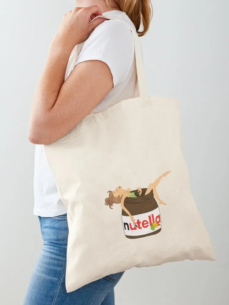 Nutella bath Tote Bag shopping trolley bag canvas tote bags woman 2025 tote bag custom