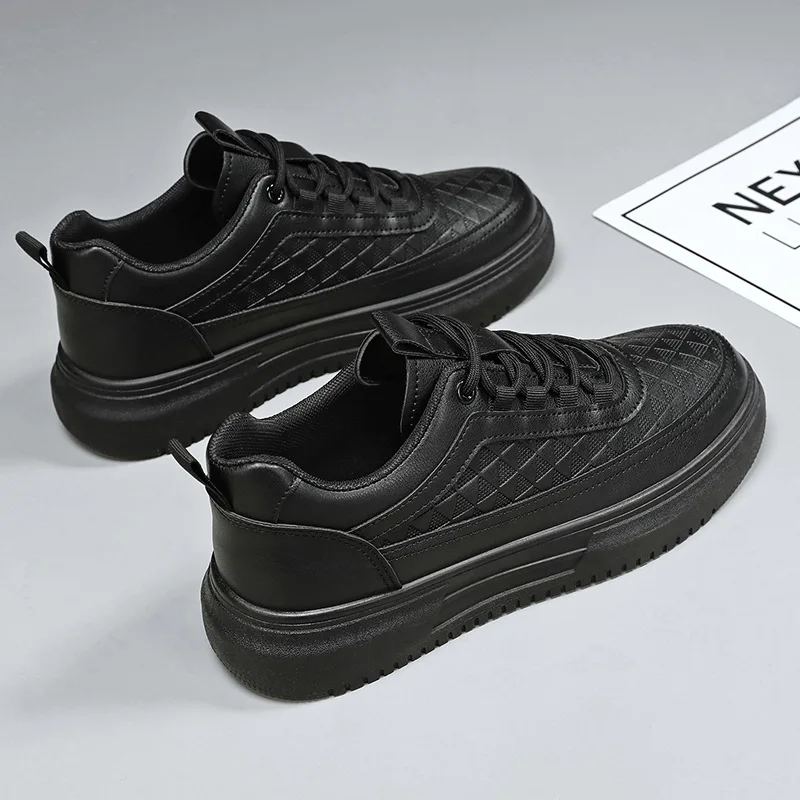 Boys Spring New Casual Board Shoes Fashion Korean All-match Outdoor Male Platform Sneakers Breathable Comfort Men White Shoes