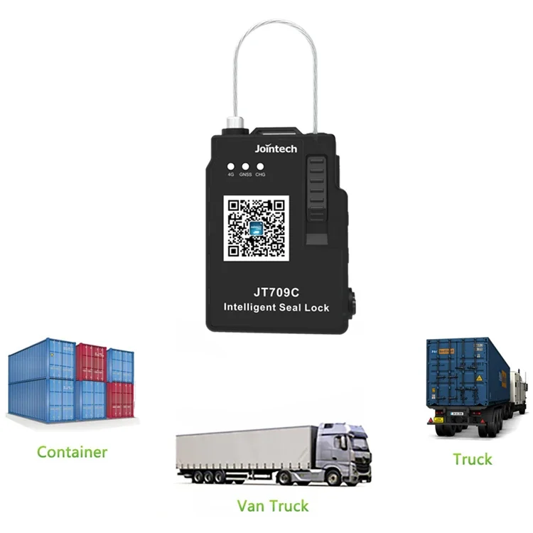 JT709C Gps Container Lock Tracker Security Padlocks Fleet Tracking Software Tracking E Seal