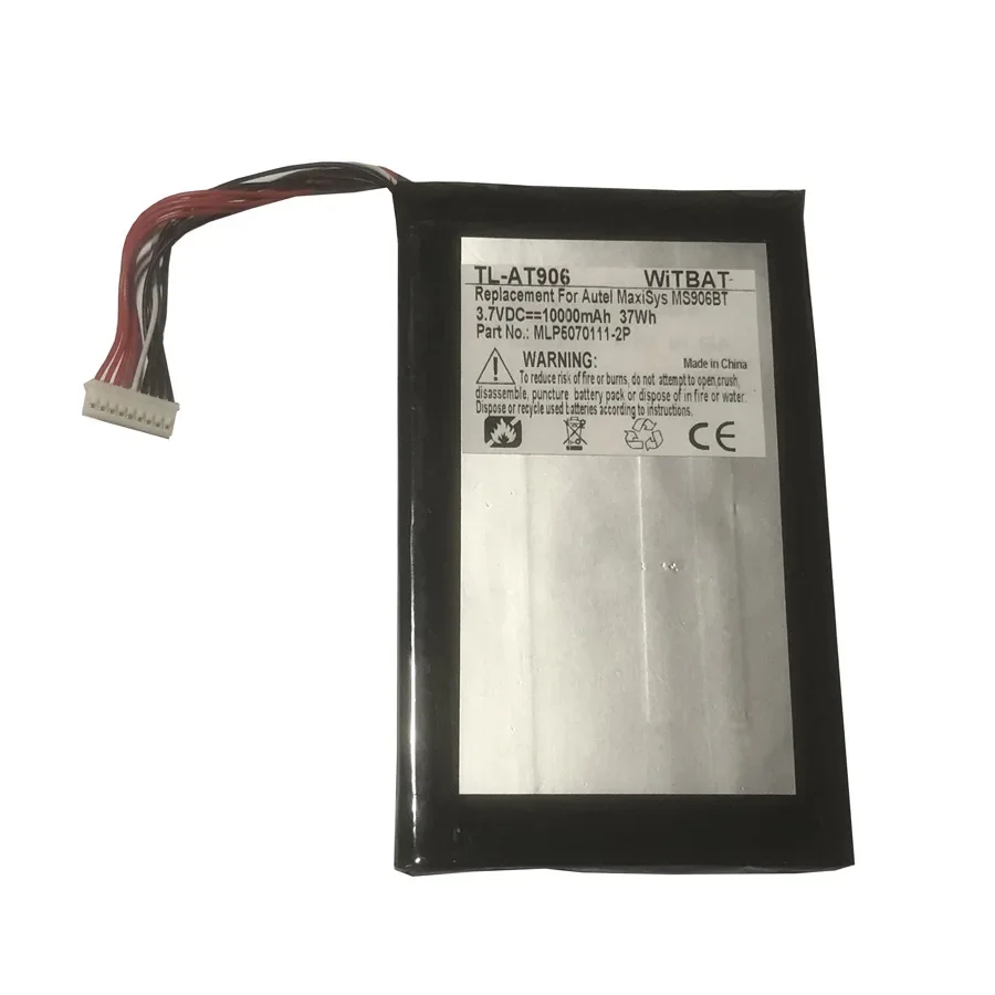 

Applicable channel MaxiSys MS906BT MS906TS Automotive detector battery MLP5070111-2P