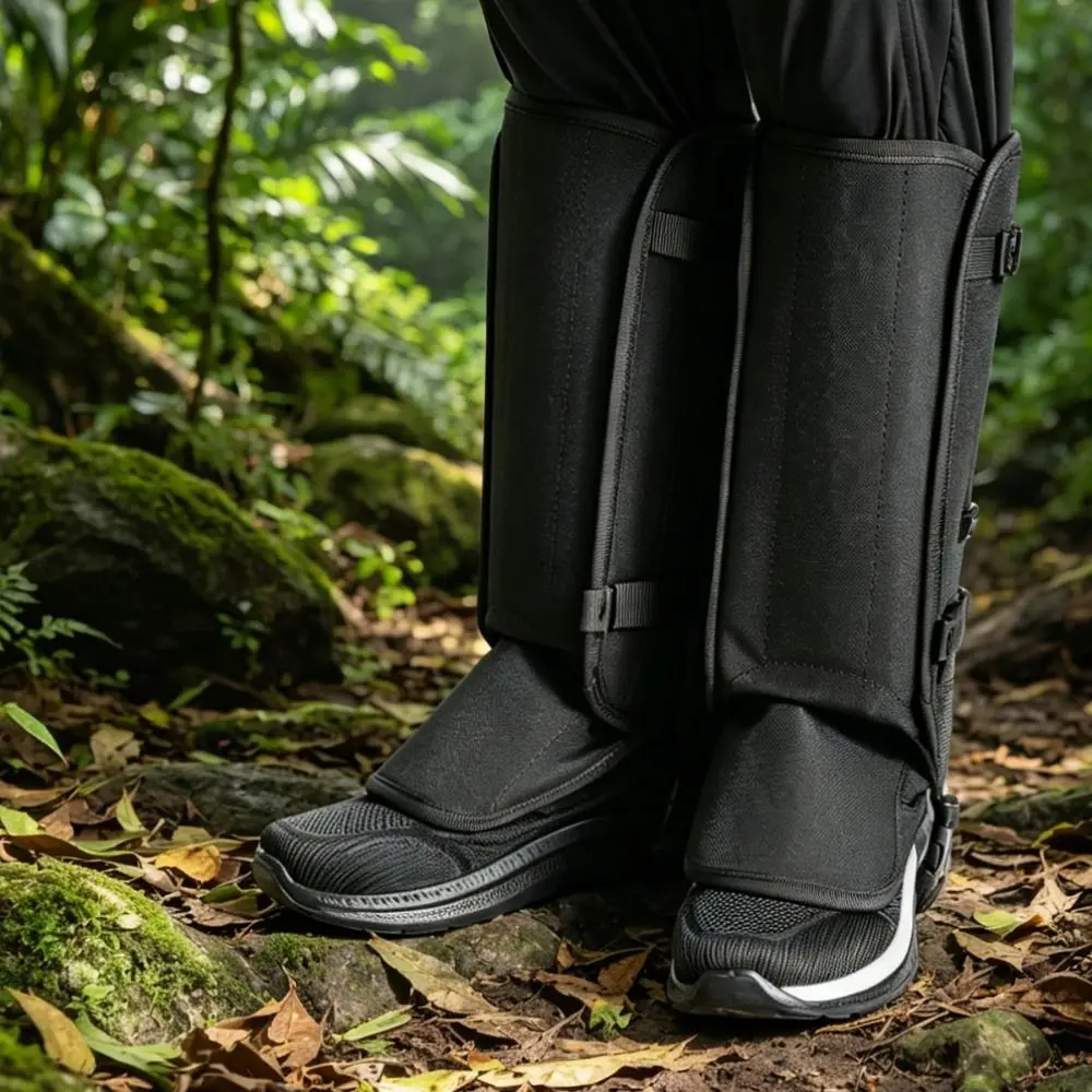 1 Pair Adjustable Strap Snake Gaiters Waterproof Anti Scratch Waterproof Gaiters Durable Breathable Leg Guards for Farmers