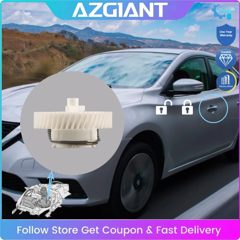 

AZGIANT for 2007-2012 Nissan Sentra Door Lock Actuator Repair Kit Inner Gear 4-DOOR Universal Replace Self-repair Car Experts