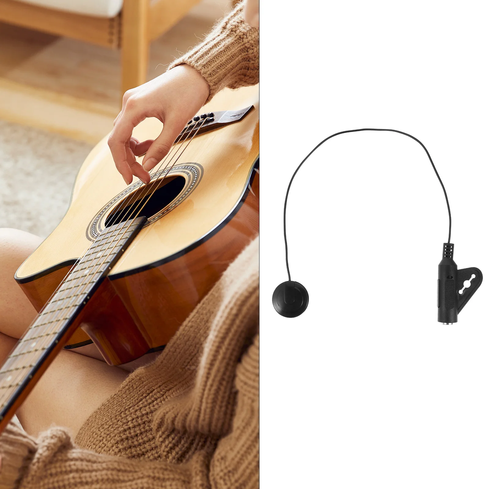 

Guitar Pickups Piezoelectric Acoustic Transducer Microphone Transducer​ Abs Sound