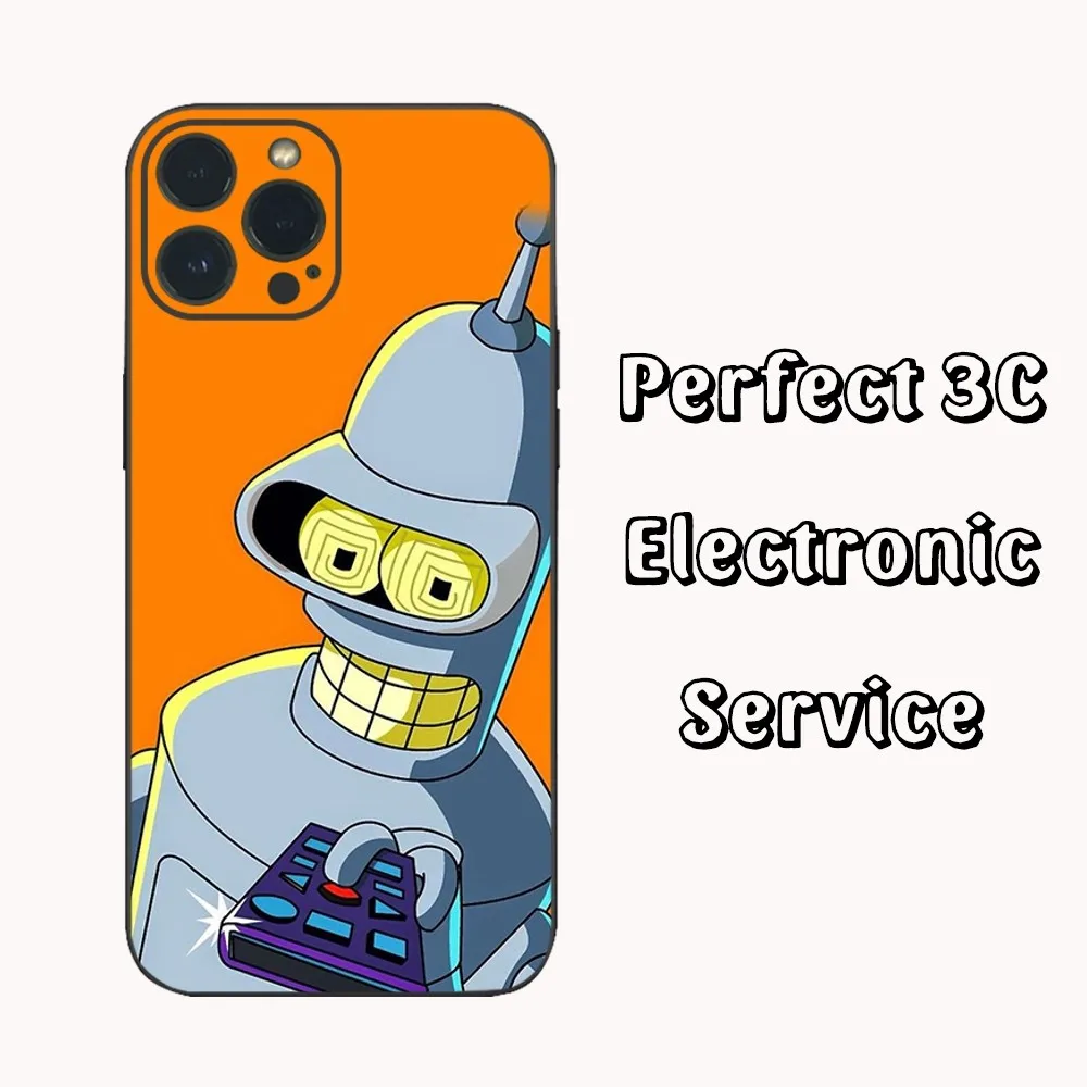 Coque de téléphone F-Futurama Anime B-Bender, coque en silicone souple pour iPhone 15 14 13 12 Mini 11 Pro XS Max X Poly SE5 6 7 8 Plus