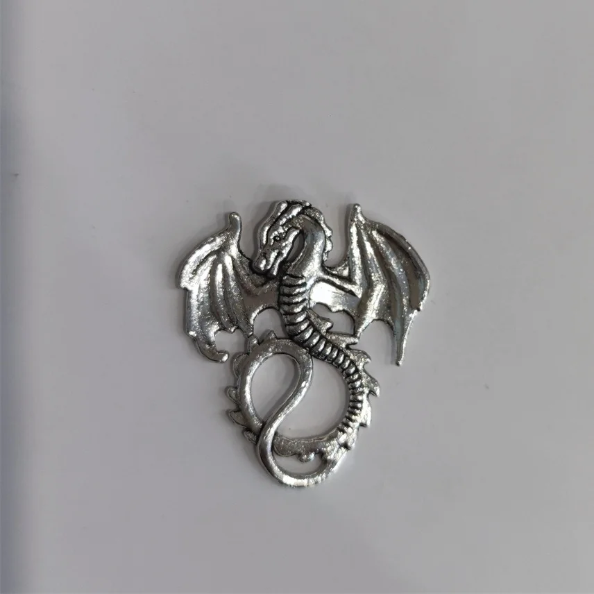 Classic Flying Dragon Totem 3D Carving Metal Badge For Zippo Kerosene Petrol Lighter DIY Handmade Decor Accessory Smoking Gadget