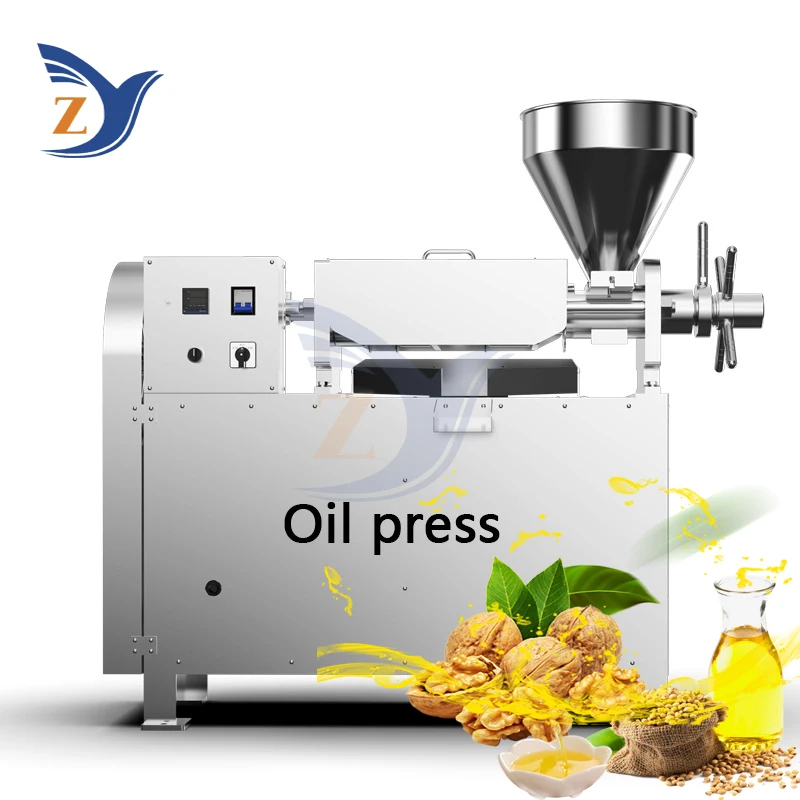 Oil Pressers Machine S06 Kitchen Seeds Sunflower Sesame Coconut Peanut Vegetable Bean Hot Cold Home Commercial Extraction Maker