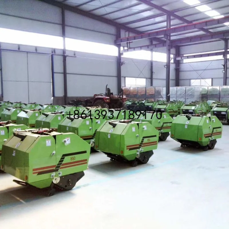 Round Hay Baler for Agricultural Machines with Tractor Mounted for Farm Wheat Rice Straw Packing