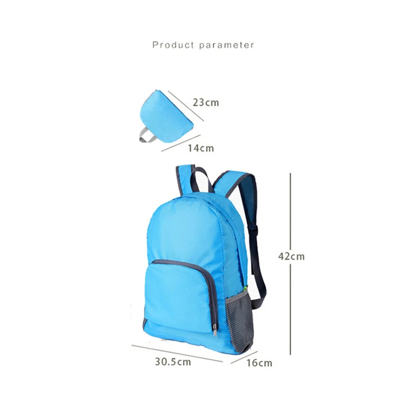 Foldable Backpack Camping Hiking Ultralight Folding Travel Daypack Bag Outdoor Mountaineering Sports Daypack For Men Women